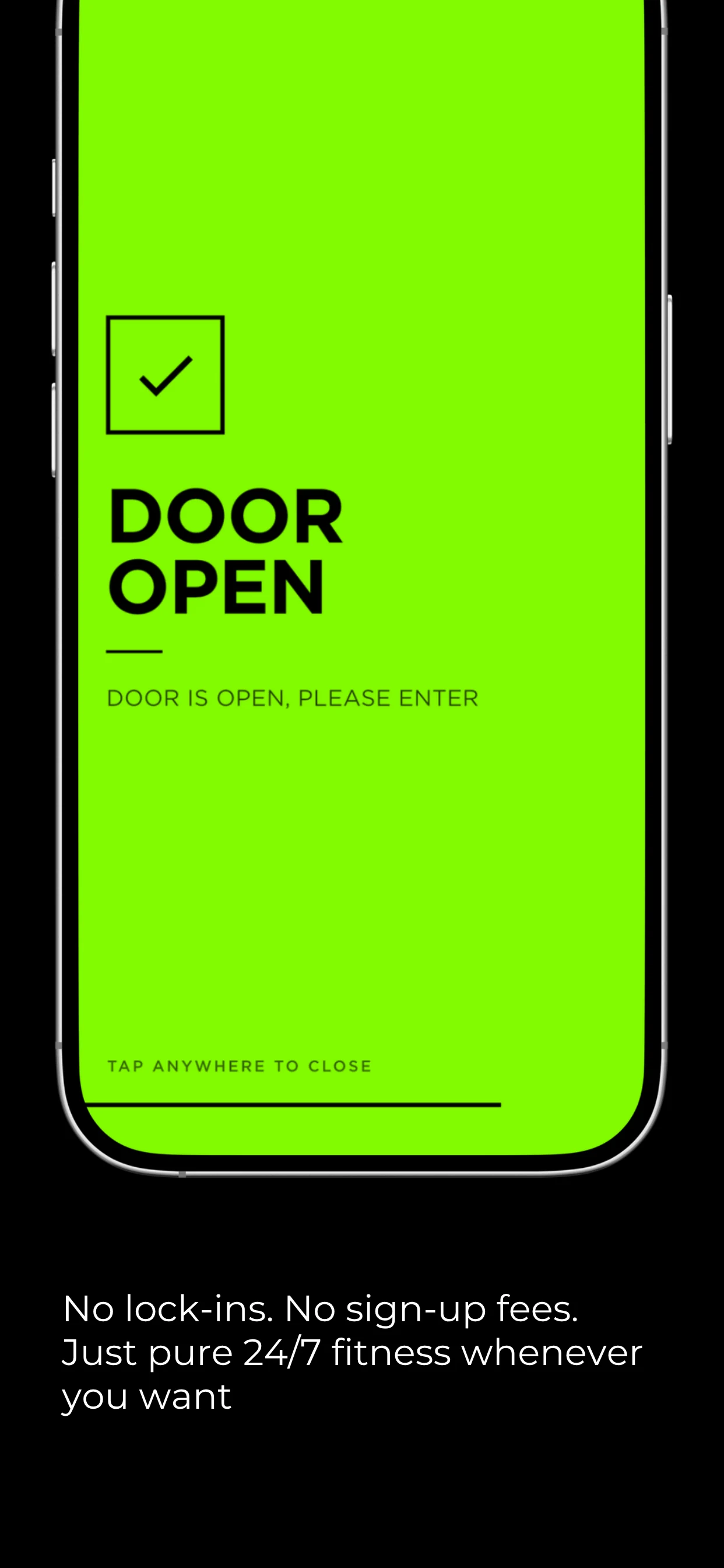 Door open — your phone is your key